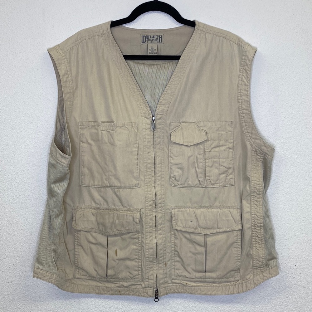 Duluth Trading Co Fishing Vest Size XL